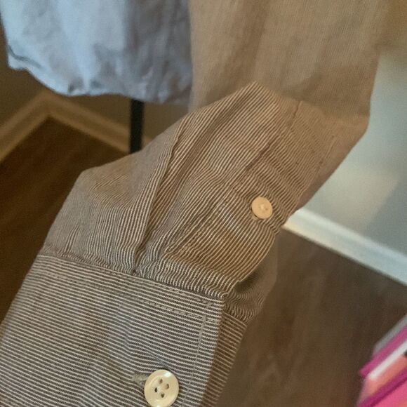 Gap Men button down long sleeve button down shirt size M preloved ❤️EUC - Picture 6 of 9